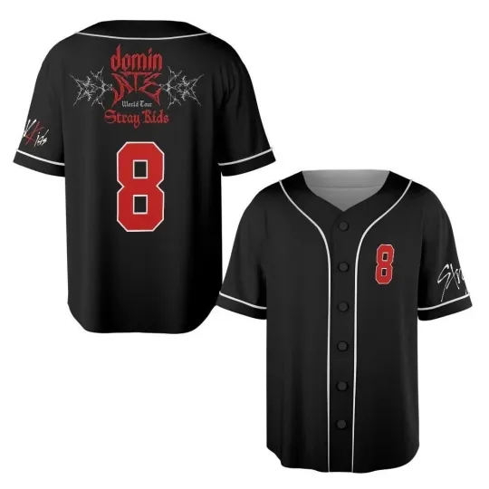 Discover STRAY KIDS 'DominATE' World Tour 2025 Women Baseball Jersey