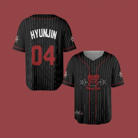 Discover Stray Kids DominATE Tour Baseball Jersey Custom Name NUmber