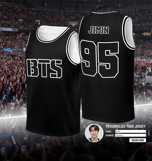 Discover Custom basketball jersey, Personalized Kpop  Street Sports Jersey Birthday wedding gift for bts Jimin Fans Her
