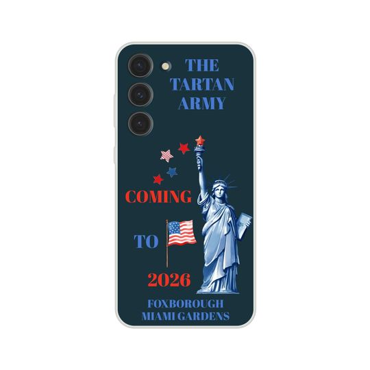 Discover The Tartan Army Phone Case  Scotland 2026 World Cup Finals, Flexible & Impact-Resistant