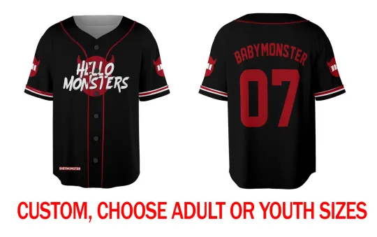 Discover BABYMONSTER Hello Monster World Tour Baseball Jersey