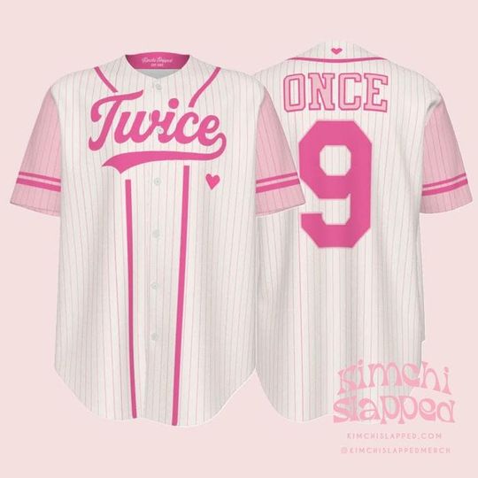 Discover TWICE Kpop Jersey Shirt | ONCE 9 Baseball Style Top | Twice Kpop Jersey | Once Kpop Jersey | Twice Kpop Shirt | Twice Kpop Jersey | Kpop Tee