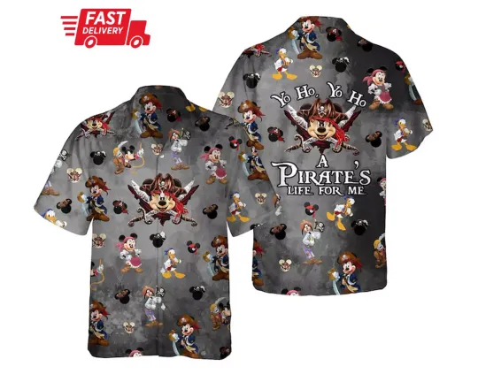 Discover Yo Ho, Yo Ho A PIRATE'S LIFE FOR MEHawaiian Shirt, Casual Shirt For Men