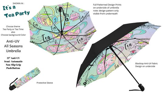 Discover Alice Tea Party Umbrella, Alice in Wonderland Umbrella