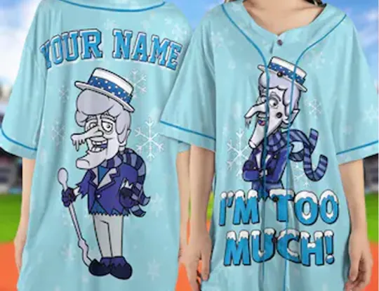 Discover Snow Miser HOT NEW Im too much Baseball Jersey All sizes AOP JN2237