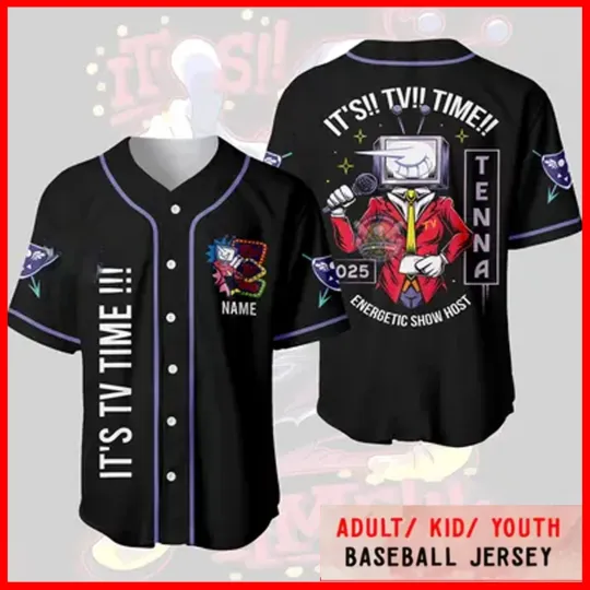 Discover Custom It’s TV Time Deltarune Baseball Jersey Deltarune Inspired DTG Video Game