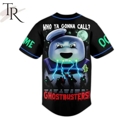 Ghostbusters Who Ya Gonna Call Custom Baseball Jersey