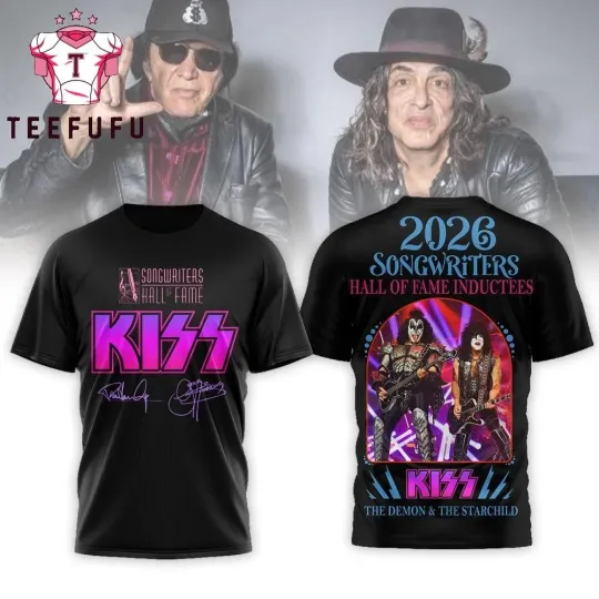 Discover Paul Stanley Gene Simmon Songwriters Hall of Fame 3D Shirt