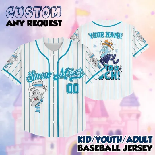 Discover Miser Brothers Snow Miser custom BASEBALL JERSEY