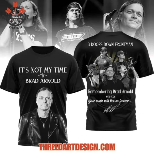 Discover 3 Doors Down Frontman Remembering Brad Arnold 1978-2026 3D Tshirt