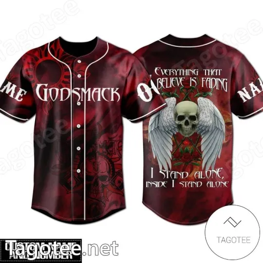 Discover Godsmack Everything That I Believe Personalized Baseball Jersey