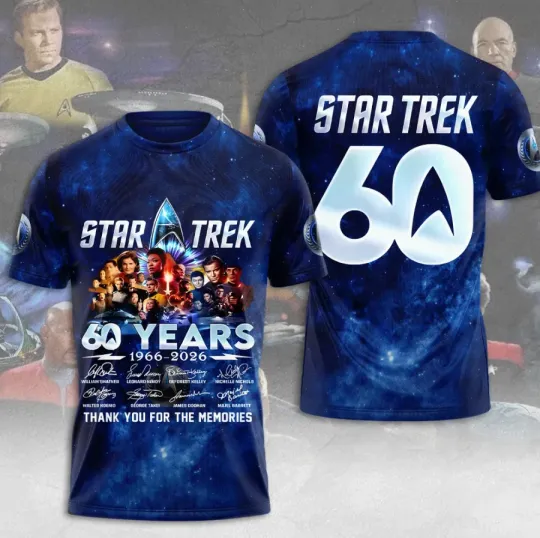 Discover startreks2020 Trek 60 Years 3D Apparel T-Shirt