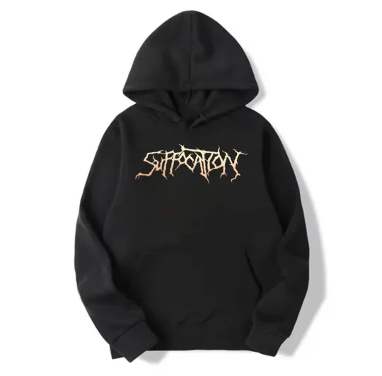 Discover Suffocation Band Logo Graphic Print Unisex Hoodie