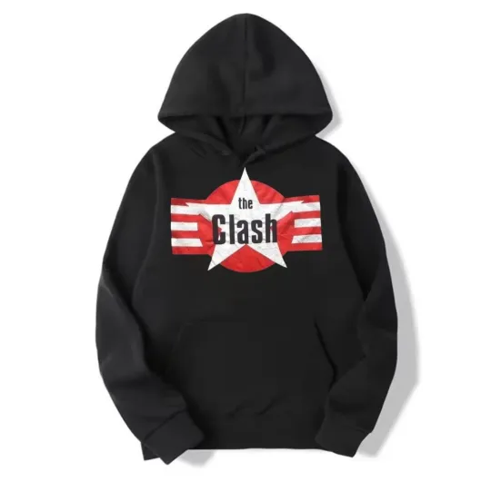 Discover The Clash Band Graphic Print Unisex Hoodie
