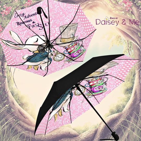 Alice in Wonderland Umbrella, Alice Rabbit Umbrella