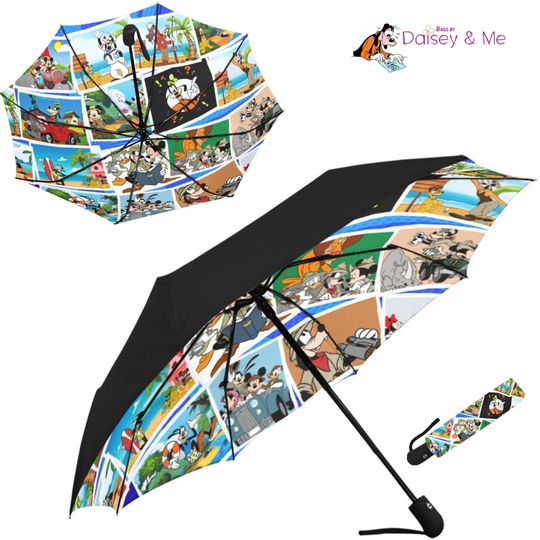 Goofy and Friends Umbrella, Cartoon Cute Characters Umbrella