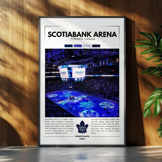 Discover Scotiabank Arena Poster | Toronto Maple Leafs Poster | NHL Stadium Poster | Sports Poster | Field Wall Art | Hockey Fan Gift Print
