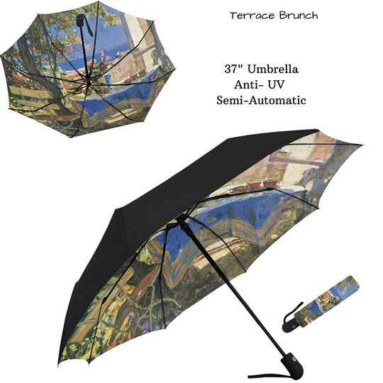 Rain Umbrella, Garden Theme Umbrella, Birthday Gift for Her