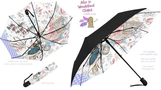 Discover Alice in Wonderland Umbrella, Wonderland Gift