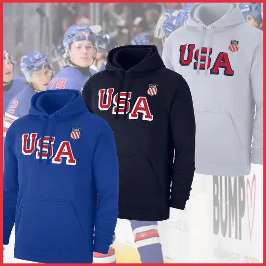 Discover HOT US Hockey 2026 Logo Club Hoodie