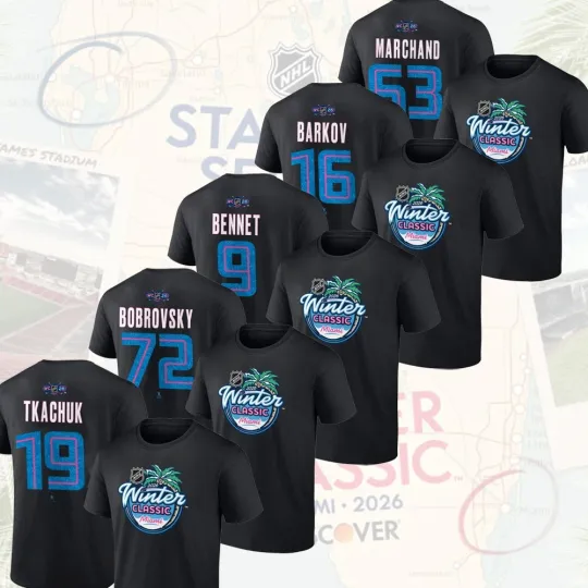 Discover Florida 2026 Winter Classic Player Name & Number: Barkov, Bennett