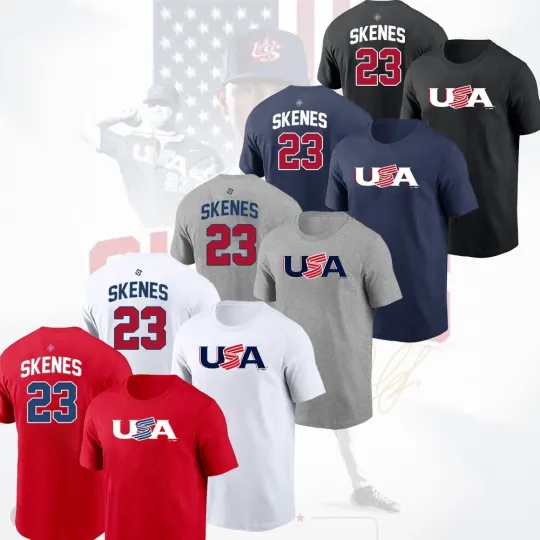 Discover Paul Skenes #23 2026 World Baseball Classic USA Team Player For Fans