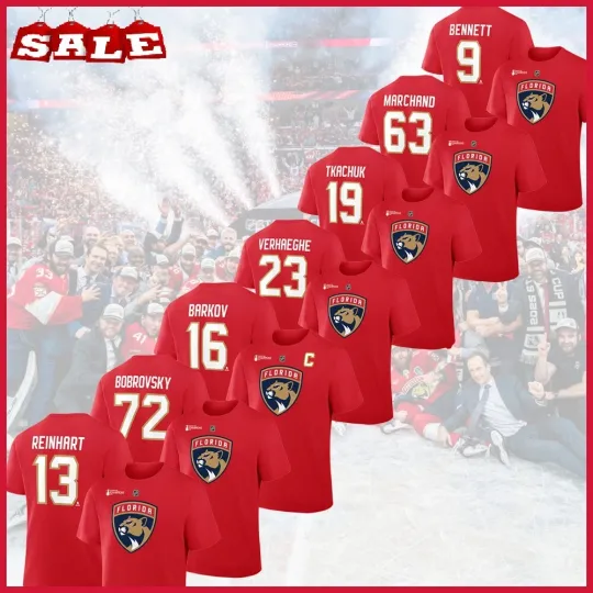 Marchand Florida Panthers 2025 Champions Name & Number Fan