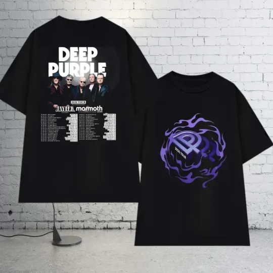 2026 Deep Purple World Tour T-Shirt, Rock Band Double Sided T-Shirt