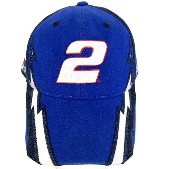 Discover Kurt Busch Penske Racing Hat Nascar 2 Miller Lite All Over AOP Logo Baseball Cap