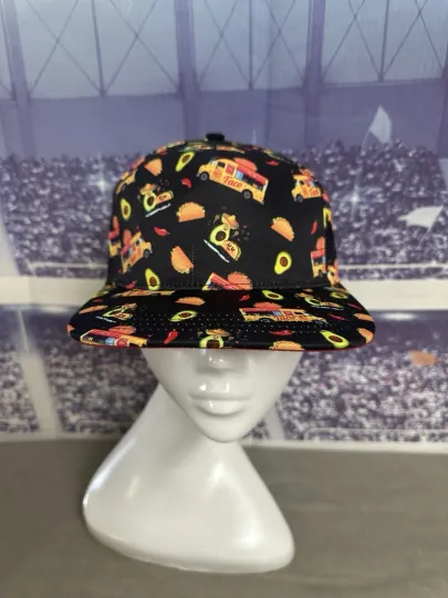 Discover Phoenix Cap Co Skateboarding Baseball Cap Hat Taco Truck AOP Avocado New