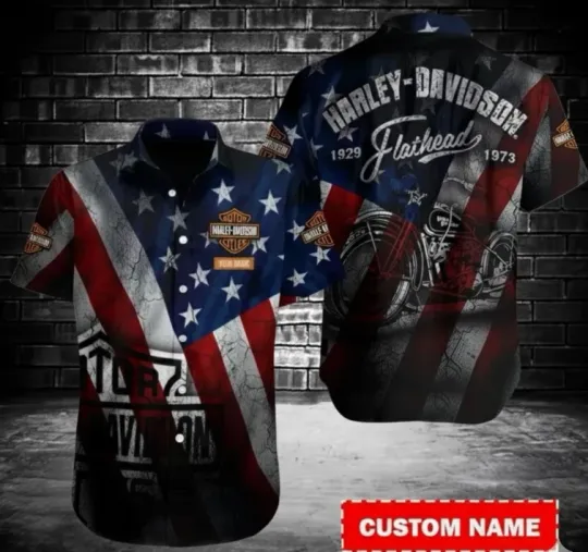 Discover Personalized Harley Racing Davidson 3D Hawaiian Shirt