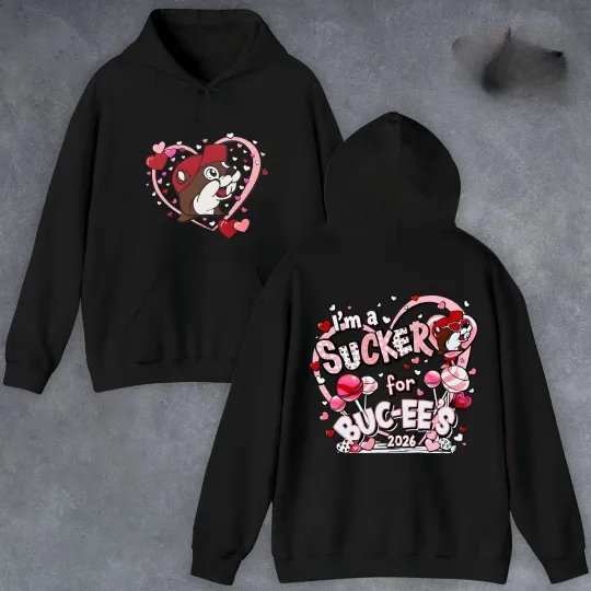 Discover Authentic 2026 Buc-ees Valentine’s Day Unisex Double-Sided Hoodie