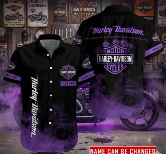 Discover Motorcycle Biker 3D Printed Hawaiian Shirt