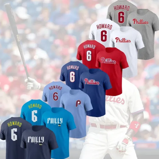 Discover HOT - Ryan Howard #6 Philadelphia Phillies 2025 Player Name & Number For Fans