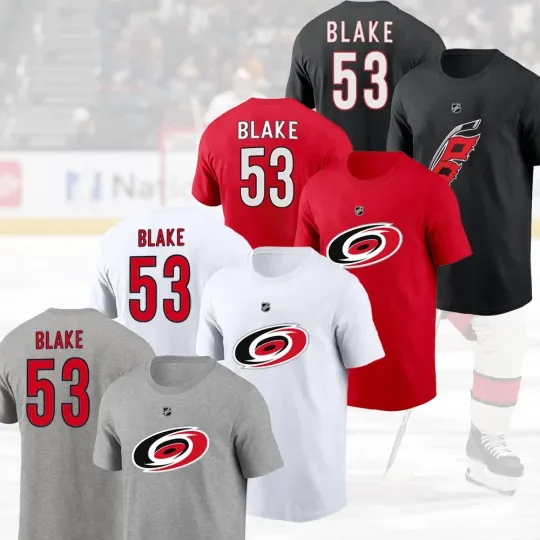 Discover HOT - Jackson Blake #53 Carolina Hurricanes 2025 Player Name & Number For Fans
