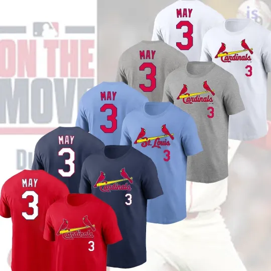 Discover Welcome Dustin May #3 St. Louis Cardinals 2025 Player Trading Name & Number Fans