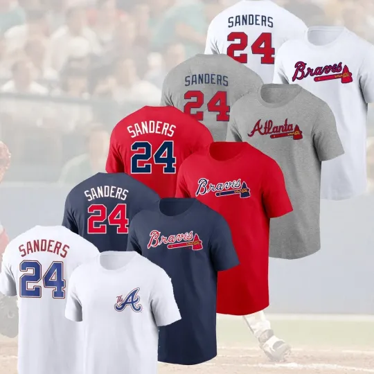 Discover HOT - Deion Sanders #24 Atlanta Braves Player Name & Number Fastship Fans