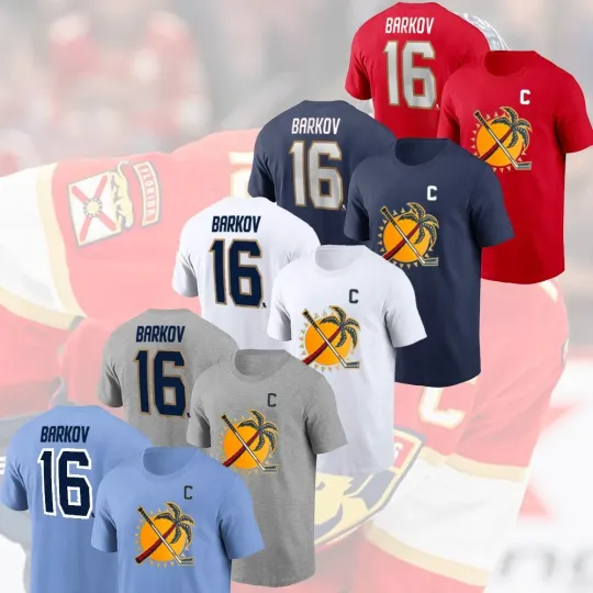 Discover SALE - Aleksander Barkov #16 Florida Panthers 2025 Player Name & Number For Fans