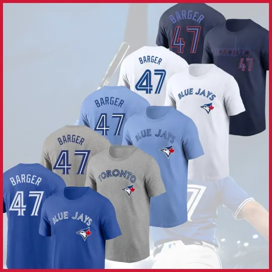 Discover Addison Barger #47 Toronto Blue Jays 2025 World Series Player Name & Number