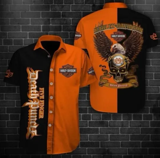 Discover Harley Racing Davidsonn 3D Hawaiian Shirt