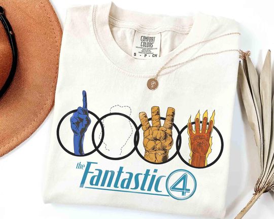 Funny Marvel The Fantastic Four First Steps T-Shirt, Marvel Studio Superhero Tee, Reed Richards Doctor Dooom Shirt