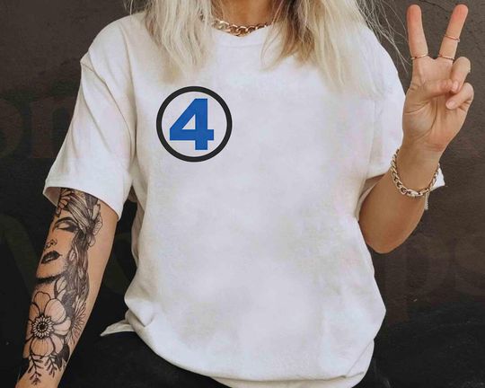 Discover Marvel The Fantastic Four First Steps Logo Custom T-shirt, Marvel Movie 2026 Tee, Disney Marvel Comic Fans, Reed Richards Doctor Dooom Shirt