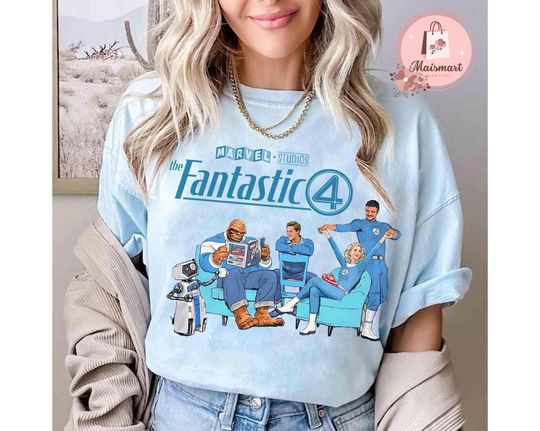 Marvel Fantastic Four First Steps T-Shirt, Crop Top, Reed Richards Doctor Dooom Tee, Marvel Studios Superhero Shirt, Comics Book Design