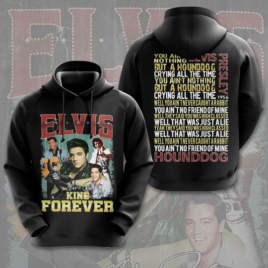 Discover Elvis Presley 3D Hoodie, Elvis King Hoodie, Rock And Roll Music Hoodie