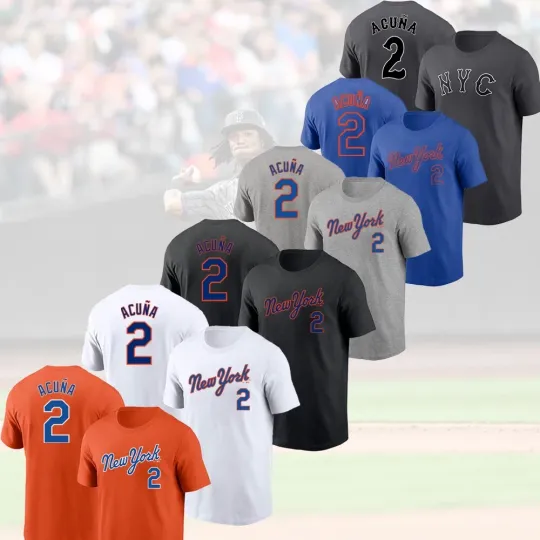 Discover Luisangel Acuña #2 New York 2025 Player Fuse Name & Number Gift Fans
