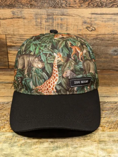 Discover Zoo Miami All Over Print AOP Adult Hat Cap