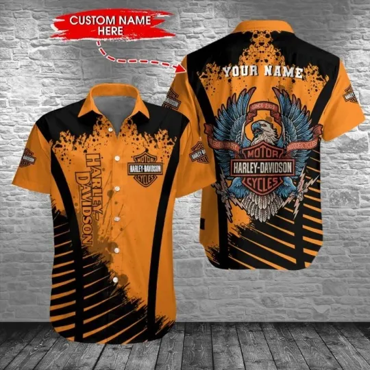 Discover Harley Motor Racing Davidson Casual Button Down Shirt
