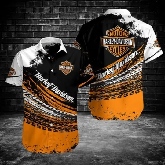 Discover Harley Motor Racing Davidson Casual Button Down Shirt
