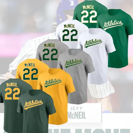 Discover Jeff McNeil #22 Oakland 2025 Player Name & Number Fastship Fans