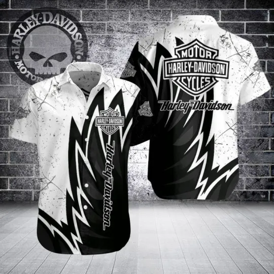 Discover Harley Motor Racing Davidson Casual Button Down Shirt